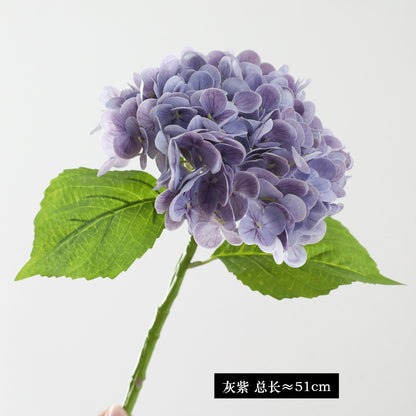 Realistic 3D Textured Hydrangea Artificial Flowers for Elegant Hotel Wedding Decor - Perfect for Event Styling and Floral Arrangements