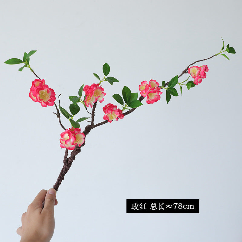 Faux Foam Cherry Blossom Branch - Elegant Home Decor, Bendable Silk Floral Arrangement, Perfect for Indoor & Outdoor Styling