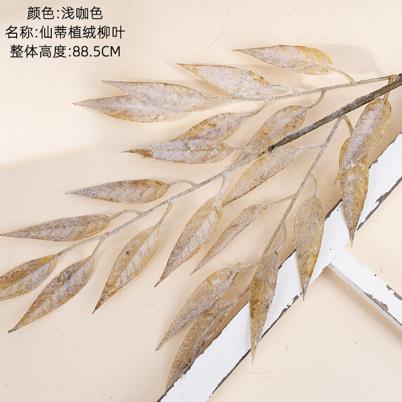 Velvet Eucalyptus Leaf Artificial Flowers – Trendy Home Décor for Weddings and Special Events | MW09102