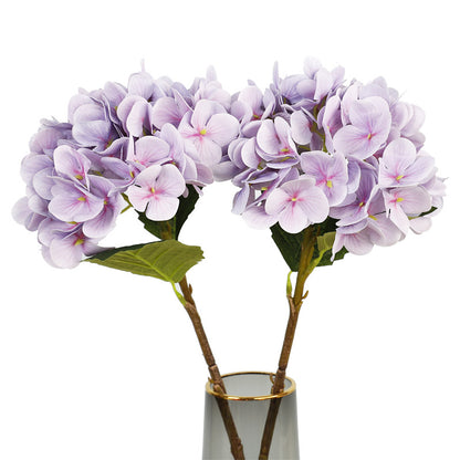 Realistic Touch Hydrangea Artificial Flower Arrangement - Indoor Decorative Faux Bouquet with 3D Printed Design for Home and Office Décor