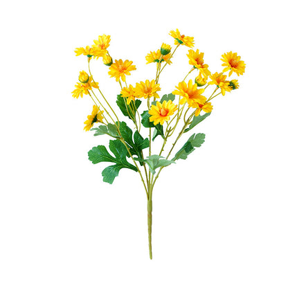 Charming Artificial Mini Daisy and Sunflower Floral Arrangement - Perfect for Home Decor, Bouquets, and Wall Hangings in Living Rooms and Gardens