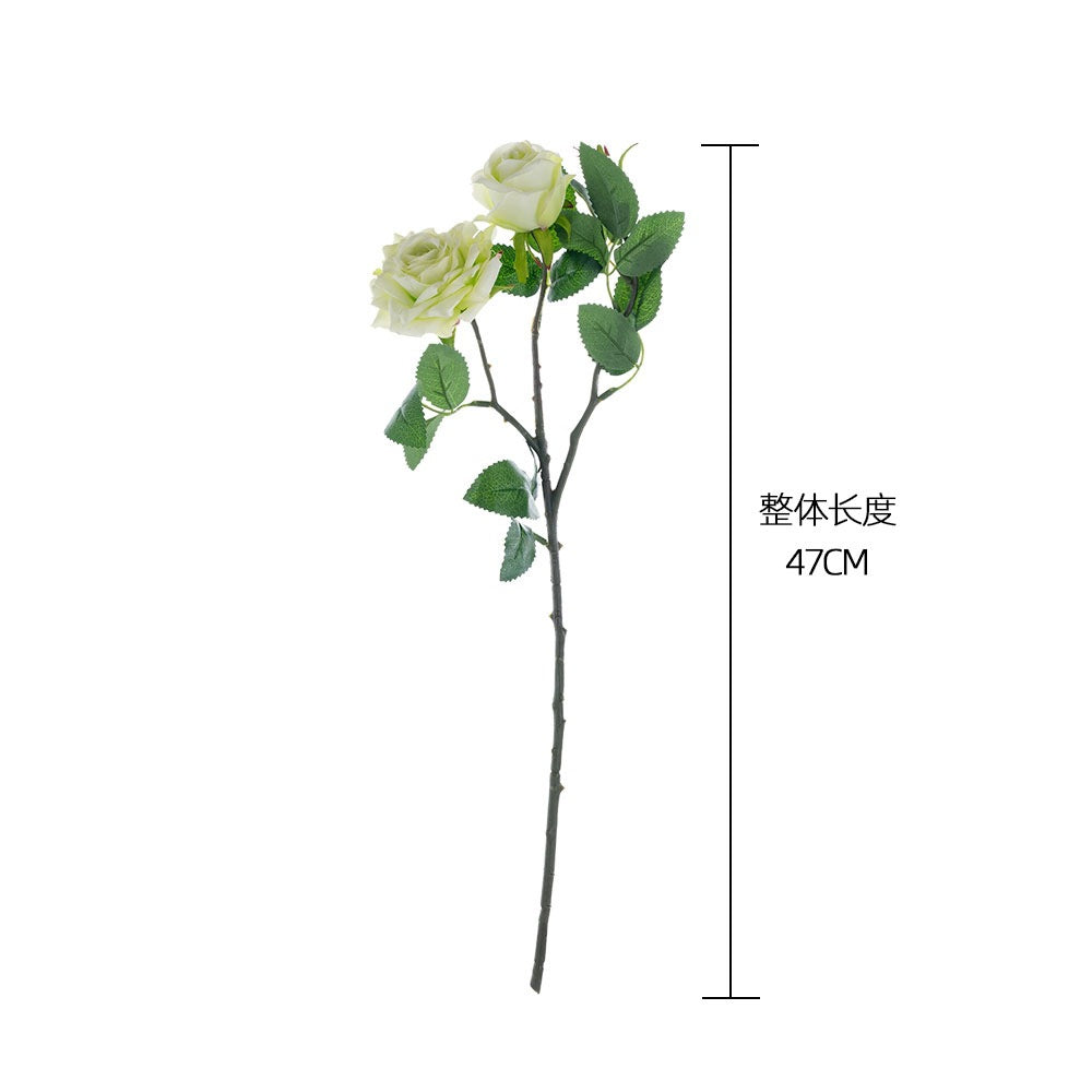 Stunning INS-Style Artificial Rose Flower Plant for Wedding Decorations – Lifelike Floral Potted Arrangement Perfect for Home Decor and Plant Walls – Model MW15190