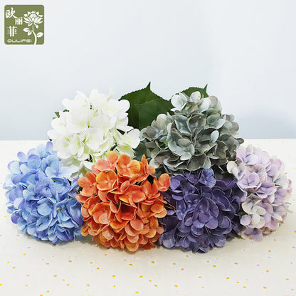 Lifelike 3D Hydrangea Faux Flower Stem in Blue – Perfect for Home Décor, Weddings, and Photography Props