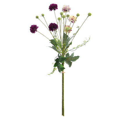 Realistic Faux Daisy Flower Bouquet with Mixed Greenery - Stylish Silk Flower Arrangement for Home Decor, Living Room Accent, and Decorative Vases