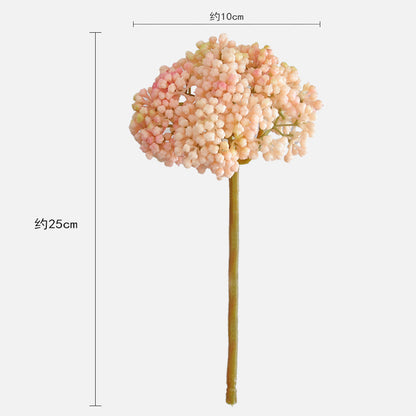 Realistic Soft Touch Hydrangea Fruit Stem - Perfect for Wedding Décor, Home Decoration, and Table Centerpieces - High-Quality Faux Flower for Lasting Beauty