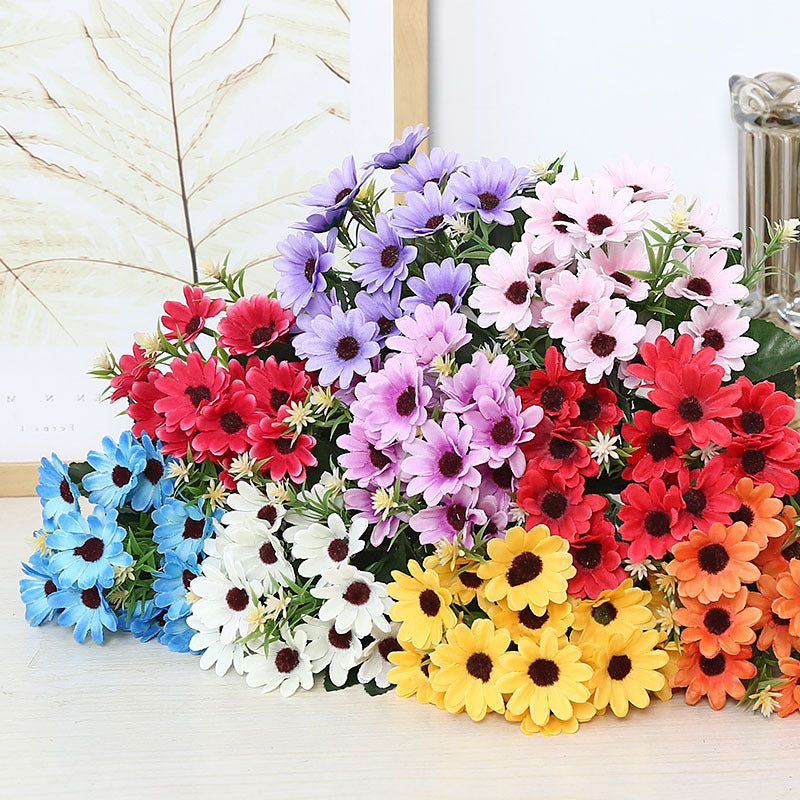 Realistic Faux Daisy Silk Flowers - Perfect for Outdoor Garden Decor, Stylish Home Accents & Low-Maintenance Floral Arrangements