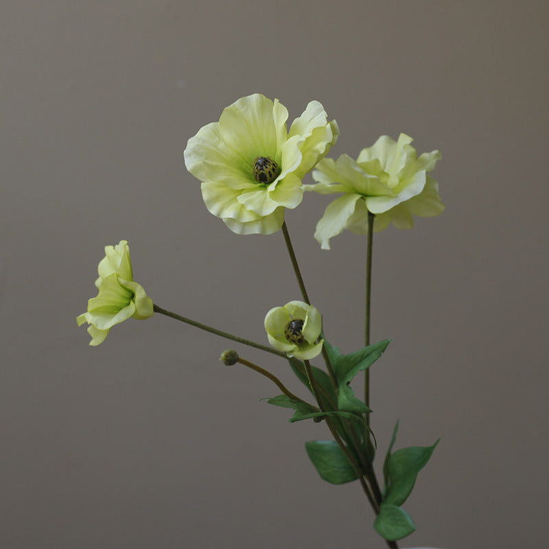 Fresh and Minimalist Nordic-Inspired Artificial Flowers - Silk Peonies & Poppies for Photography & Home Decor