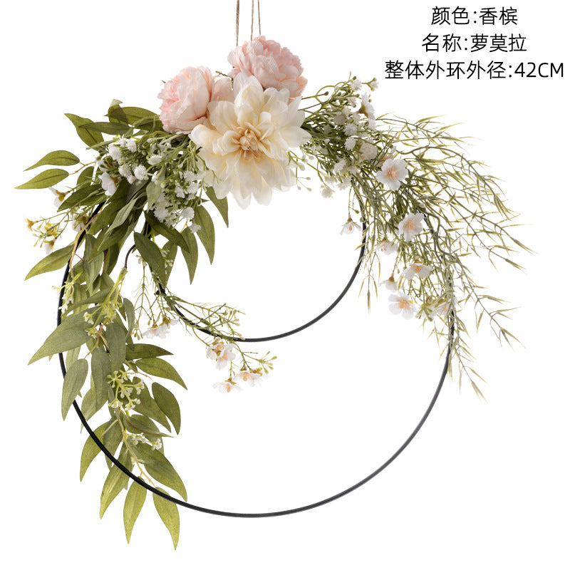 Elegant Faux Flower Wall Decor - Stunning Floral Arrangement for Weddings and Home Decoration - Multi-Purpose Bouquets, Perfect for Events and Parties - Model CF01065