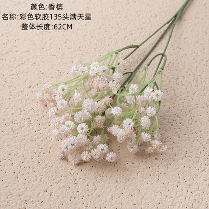 Realistic Soft Foam Baby's Breath Decor for Home, Weddings, and Events - Gorgeous Handheld Bouquets and Aisle Flowers for Stunning Backdrops | Model MW53460