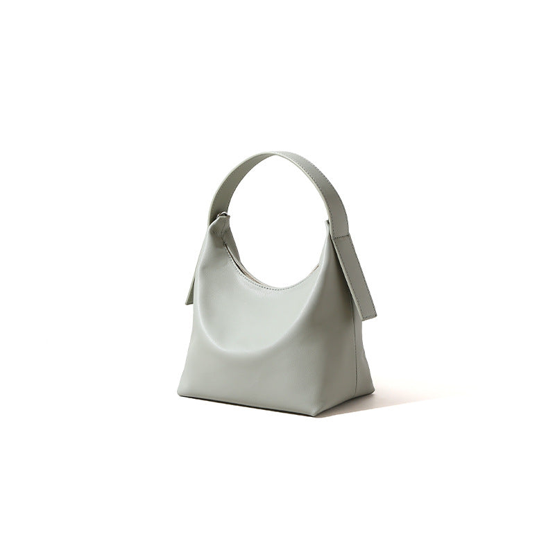 Quality Leather Underarm Bag Unique Design for Spring Chic Dumpling Style Handbag for Daily Commutes Versatile Shoulder Tote