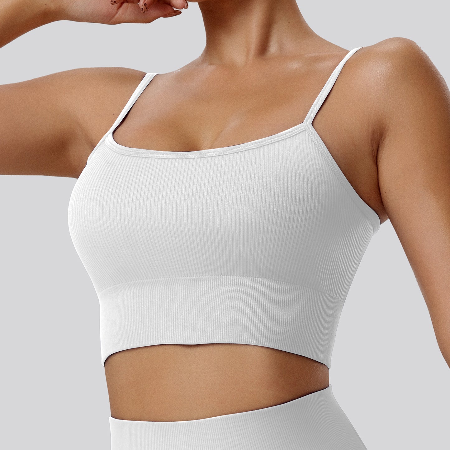 Elevate Your Workout with Our Breathable Sports Bra Quick Dry Padded Running Tank Top for Yoga and Fitness