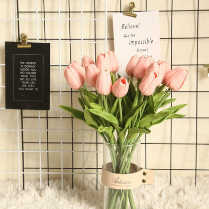 Stunning PU Mini Tulip Artificial Flowers for Home Decor – Perfect for Weddings and Celebrations | Durable, Realistic Design | MW08081