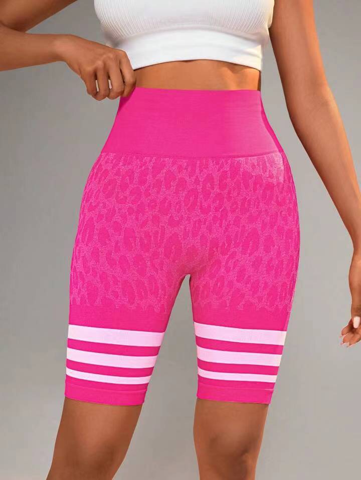 Seamless High Waisted Cheetah Stripe Leggings for Peach Lifting Yoga Quick Dry Workout Shorts for Fitness Performance