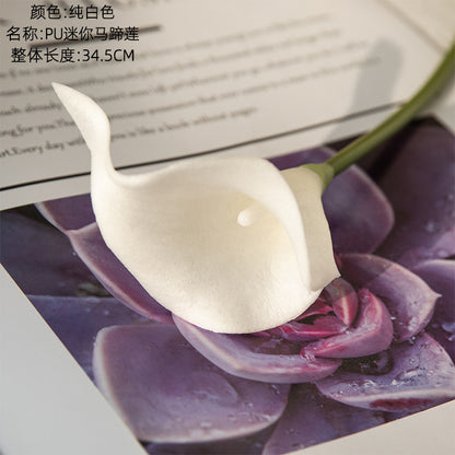 Mini Calla Lily Artificial Flowers for Home Decor – Realistic Faux Plants Perfect for Weddings and Special Events