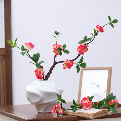 Faux Foam Cherry Blossom Branch - Elegant Home Decor, Bendable Silk Floral Arrangement, Perfect for Indoor & Outdoor Styling