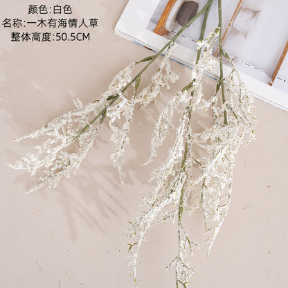 Realistic Faux Flower Home Decor - Romantic Lover's Grass and Rose Bouquets for Weddings and Celebrations | INSMW66004