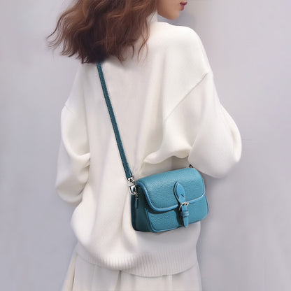 Genuine First Layer Cowhide Shoulder Bag Minimalist Leather Crossbody Purse for Women for Commuting and Casual Outings