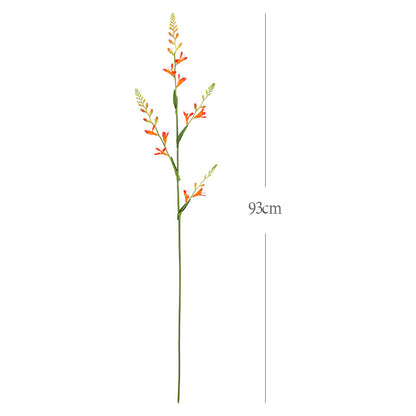 Single-Stem Flame Orchid Artificial Flower – Elegant Home Decor Piece for Indoor Decoration and Photography Props