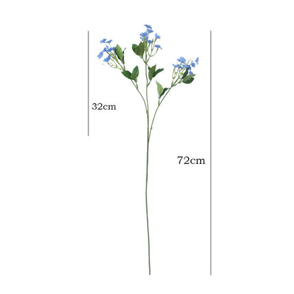 Single Stem Blue Snowflake Blue Jasmine Artificial Flowers for Home, Hotel, and Wedding Décor – Stunning Faux Floral Arrangements for Stylish Showrooms and Event Decor