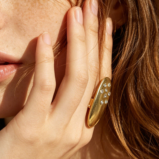 Elegant and Unique Water Drop-Shaped Ring – Minimalist Personality Jewelry for Women, Perfect for Any Occasion