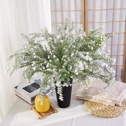 Stunning Snowy White Starry Spray Decoration - Realistic Christmas Floral Arrangements for Home & Wedding Decor - GF15696