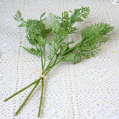 Realistic 3-Branch Faux Feather Leaf Floral Arrangement - Perfect for Home Décor, Photography Props, and Wedding Decorations