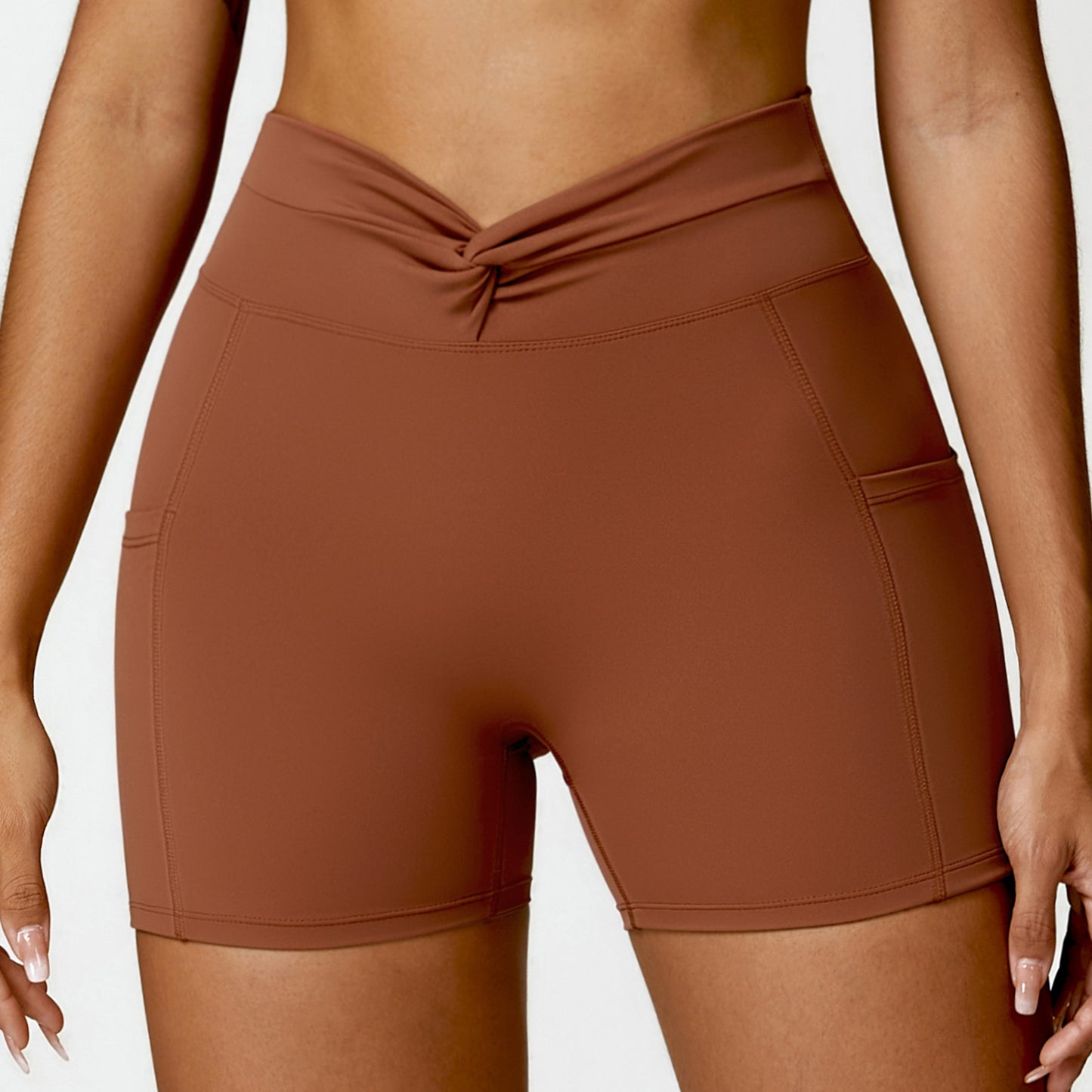 Yoga Shorts for Women Comfortable High Waisted Athletic Running Shorts for Enhanced Shape for Workouts and Casual Wear Model 8528