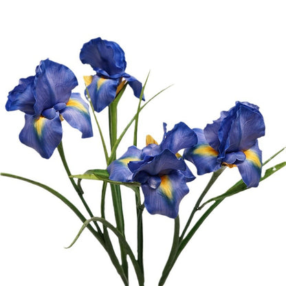 Stunning Artificial Purple Iris Flowers - Dreamy Alice-Inspired Rustic Decor for Home, Photography Props, and Wedding Floral Arrangements