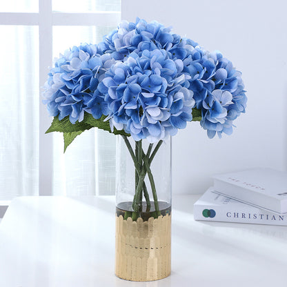 Realistic Touch Hydrangea Artificial Flower - Single Stem Floral Arrangement for Weddings, Home Decor, and Photography Props