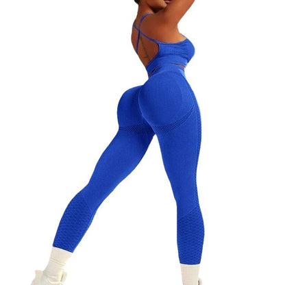 High Waisted Seamless Butt Lifting Yoga Pants and Sports Bra Set for Women for Running Gym Workouts and Enhancing Your Peachy