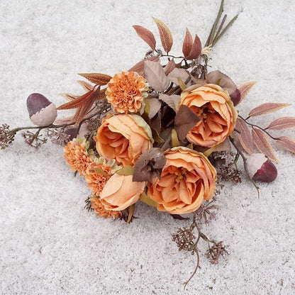 Stunning Austin Oak Blossom Bouquet - Realistic Faux Flowers for Home Decor, Weddings, and Event Styling