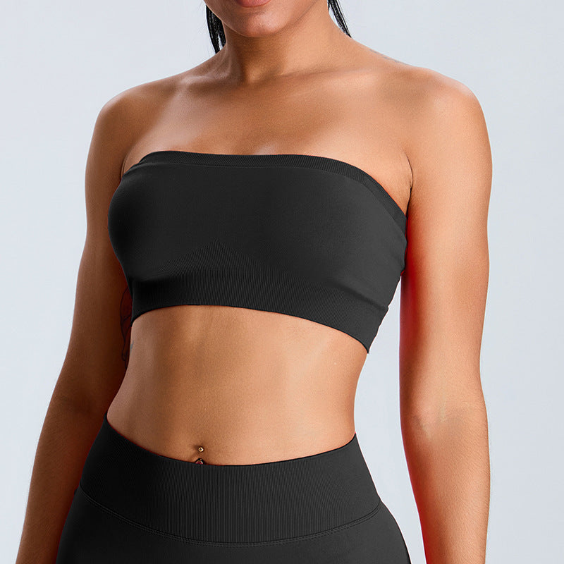 Seamless Sporty Bralette for Women Gym Crop Top with Comfortable Support for Yoga Running and Workout Enthusiasts