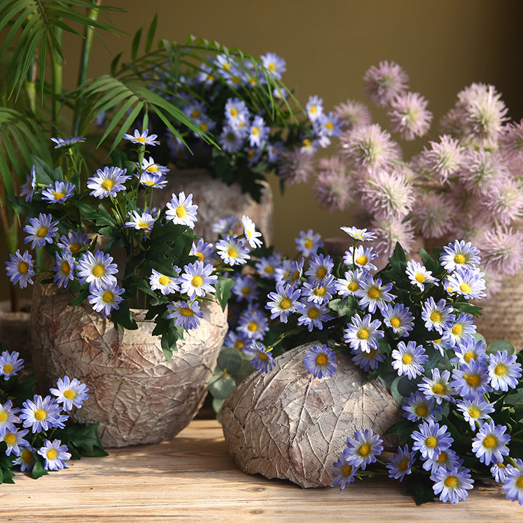 24-Piece Mini Daisy Floral Arrangements for Rustic Home Décor - Perfect Photographic Props, Realistic Faux Flowers, and Beautiful Wildflower Accents