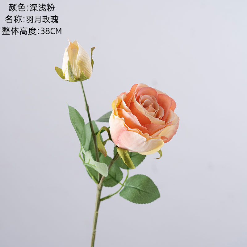 Elegant Artificial Rose Bouquet in INS Style – Perfect for Home Decor and Wedding Celebrations – Feather-light Faux Flowers by Yugetsu, Model YC1117