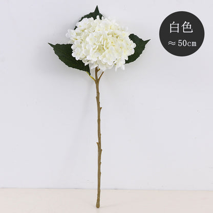 Realistic Gradient Hydrangea Stem - 11-Branch Faux Flower for Stunning Wedding and Home Decor, Perfect for DIY Creations