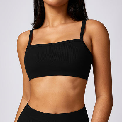 and Supportive Twisted Back Yoga Sports Bra Quick Dry Fitness Top for Comfort and Performance