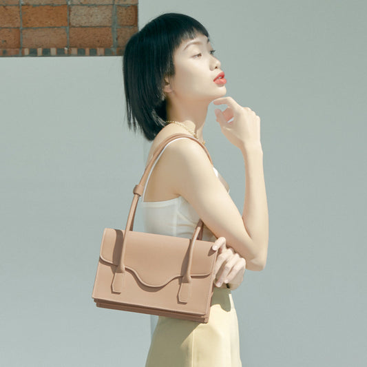 Chic Versatile Genuine Leather Women's Handbag Elegant Unique Shoulder and Underarm Bag for Every Occasion