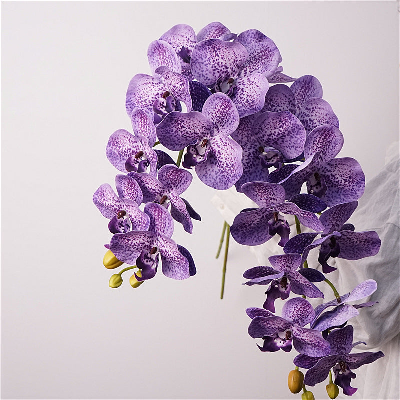 High-Quality Realistic Artificial 3D Printed Phalaenopsis Orchid – Elegant Nordic Table Centerpiece for Weddings and Home Decor