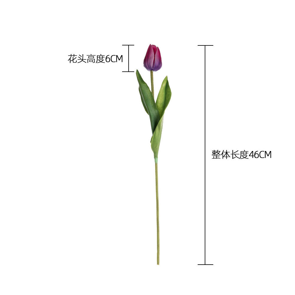 Elegant PU Tulip Artificial Flowers for Home Decor and Wedding Bouquets - Gorgeous and Realistic Design | Perfect for Special Occasions | Model MW54102