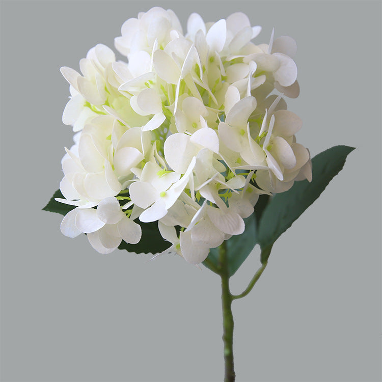 Lifelike Snowflake Hydrangea Floral Arrangement - Charming Spring-Inspired Decor for Home, Weddings, and Special Events - Elegant Single Stem Decorative Blooms