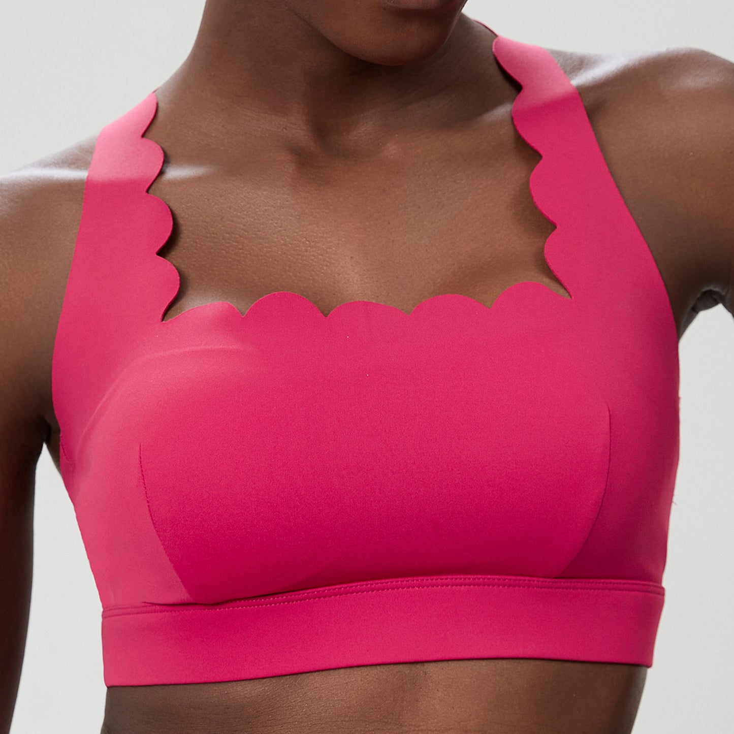 Plus Size Double Layered Sports Bra for Women Ideal for High Impact Exercise Yoga and Quick Dry Comfort with Supportive Design and Wide Straps