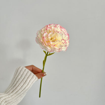 Single Stem Realistic Carnation Flower - Perfect for Home Décor in Bedrooms, Living Rooms, and Dining Tables - Stunning Artificial Floral Arrangement for Long-Lasting Beauty