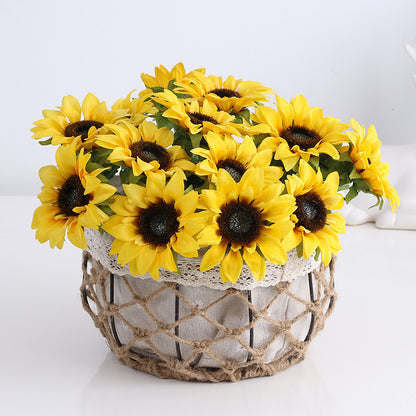 DIY Floral Arrangement Supplies - Beautiful Single Stem Artificial Sunflower for Stunning Home Décor - Perfect for Bouquets, Weddings, and Events