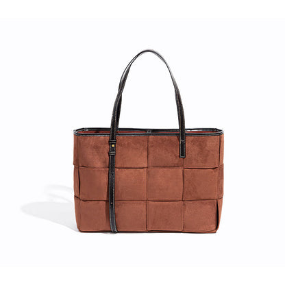 Fall Winter Chunky Knit Cashmere Tote Bag Spacious Women s Shoulder Bag for Laptops and Daily Essentials