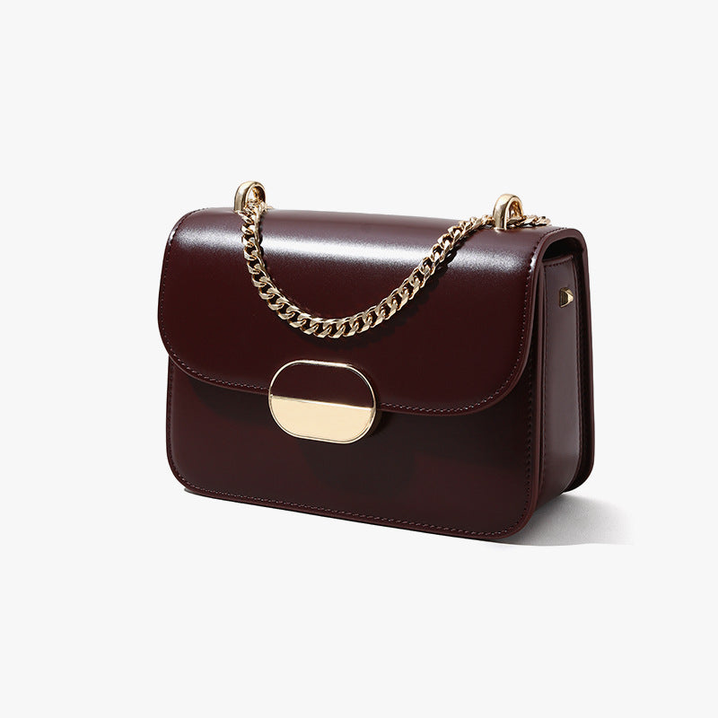 Small Shoulder Bag for Women Envelop Clutch High End Genuine Leather Crossbody Purse with Chic Design for Everyday Use