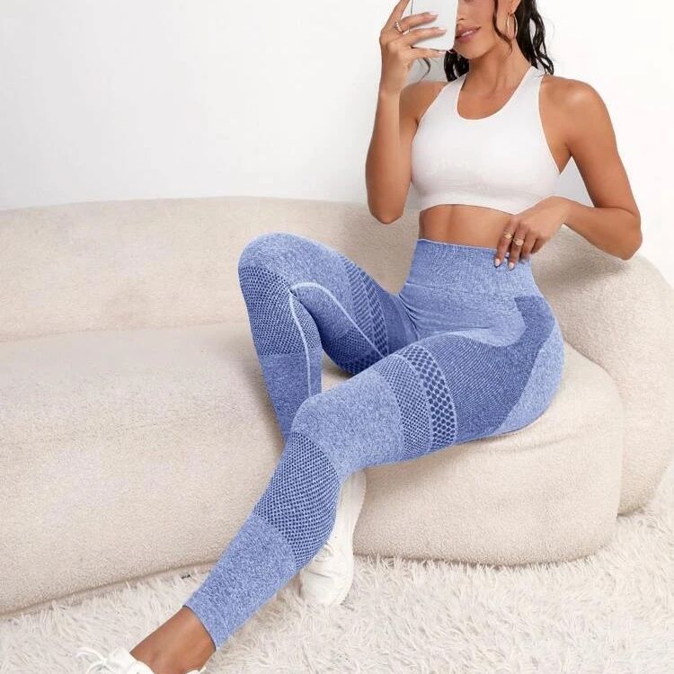 8 Color Seamless Hollow Out High Waist Leggings for Women Sculpting Butt Lifting Workout Pants for Running and Yoga