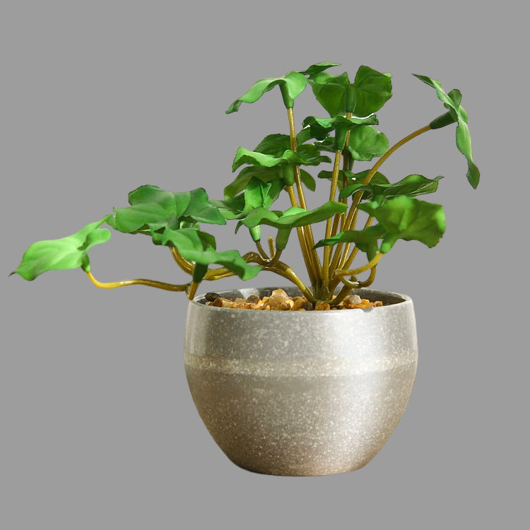 Realistic Artificial Green Plants: Scandinavian Minimalist Small Potted Succulent Decor with Moisture Retention Touch for Unique Home Aesthetics