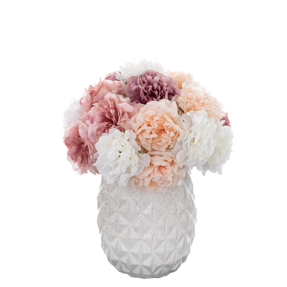 Realistic Peony Flower Bouquet - Lifelike Faux Floral Home Decor Craft for Weddings and Special Events - GF14921B