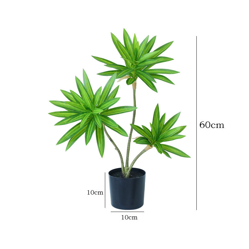 Realistic Green Potted Lily Bamboo Plant - Perfect for Home Decor, Interior Gardening, and Eco-Friendly Landscaping Showcase