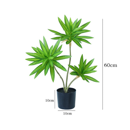 Realistic Green Potted Lily Bamboo Plant - Perfect for Home Decor, Interior Gardening, and Eco-Friendly Landscaping Showcase